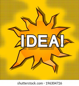 Cartoon illustration of idea