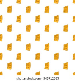Cartoon illustration of idea, plan, work list vector pattern for web