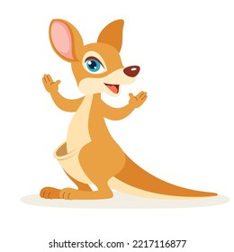 Cartoon Illustration Of A Kangaroo