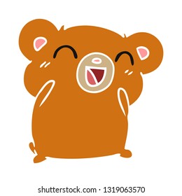 cartoon illustration kawaii cute teddy bear