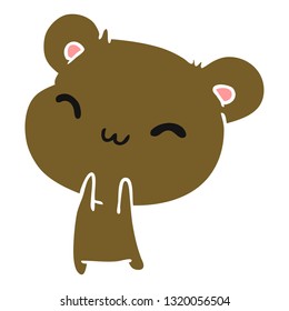cartoon illustration kawaii cute teddy bear