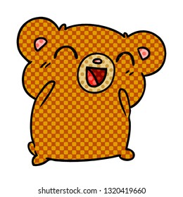 cartoon illustration kawaii cute teddy bear