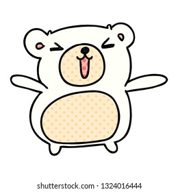 cartoon illustration kawaii cute teddy bear