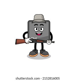 Dibujo Ilustración del cazador de botones de control de teclado , diseño de caracteres