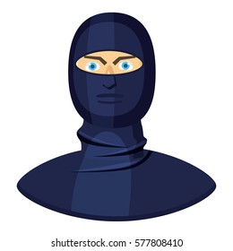 Cartoon illustration of killer vector icon for web