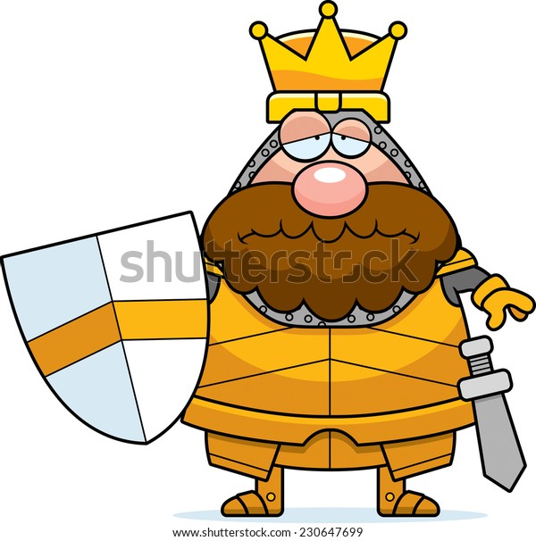Cartoon Illustration King Armor Looking Sad Stock Vector (Royalty Free) 230647699 Shutterstock