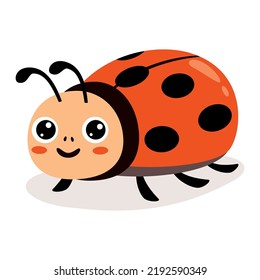 Cartoon Illustration Of A Ladybug