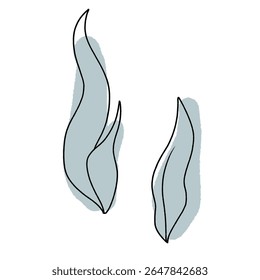 Cartoon illustration of a leafy green plant with simple stylized foliage. Suitable for game design, forest backgrounds, or decorative nature icons.