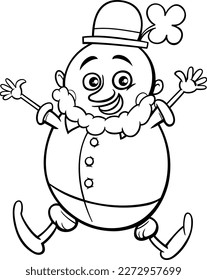 Cartoon illustration of Leprechaun fantasy character with clover on Saint Patrick Day