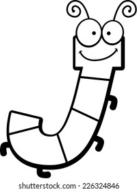 A cartoon illustration of the letter J with an insect theme.