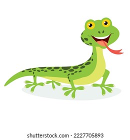 Cartoon-Illustration einer Lizard