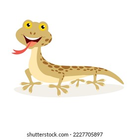 Cartoon Illustration Of A Lizard