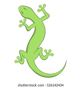 Cartoon illustration of lizard vector icon for web
