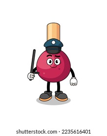 Cartoon Illustration of matches police , character design