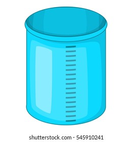 Cartoon illustration of measuring jug vector icon for web design