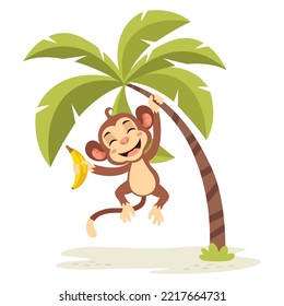 Cartoon Illustration Of A Monkey