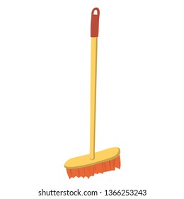 Cartoon illustration with mop isolated on white background. Household equipment. Cleaning service concept.