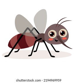 Cartoon Illustration Of A Mosquito