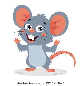 Cartoon Illustration Of A Mouse