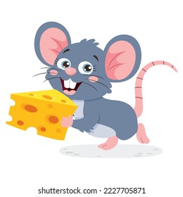 Cartoon Illustration Of A Mouse