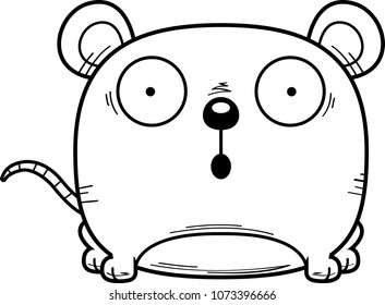 A cartoon illustration of a mouse looking surprised.