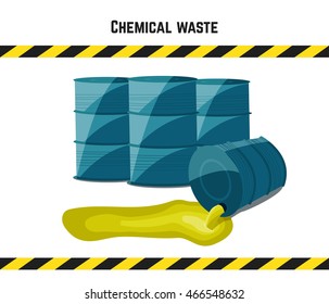 Cartoon illustration on the theme of products of the chemical industry. Vector illustration