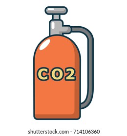 Cartoon Illustration Of Paintball CO2 Canister Vector Icon For Web