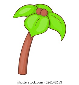 Cartoon illustration of palm vector icon for web