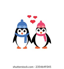 cartoon illustration Penguin icon, flat design, cartoon illustration                      
 Vector illustration penguin  in trendy flat style 