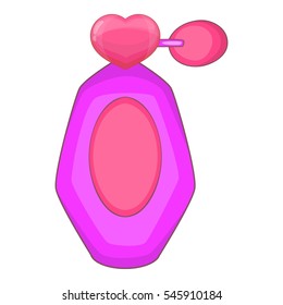 Cartoon illustration of perfume flacon vector icon for web design