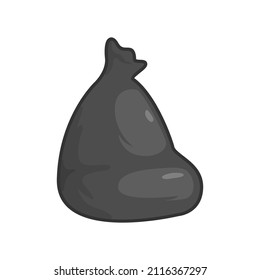 Ilustración de caricatura de bolsas plásticas, basura, basura. icono de vector aislado en fondo blanco. se puede usar para activos de juego, fuente gráfica, elemento de diseño, afiche