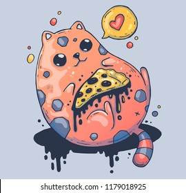 Cartoon illustration for print and web. Character in the modern graphic style.