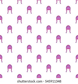  Cartoon illustration of purple hat vector pattern for web