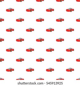  Cartoon illustration of red car vector pattern for web