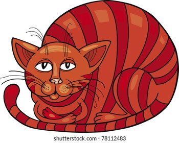 Cartoon illustration of Red Cat
