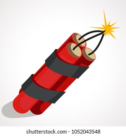 Cartoon Illustration Red Dynamite Vector Illustration Stock Vector ...