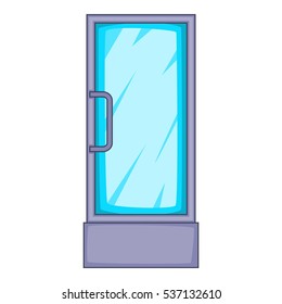 Cartoon illustration of refrigerator showcase vector icon for web design