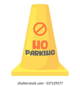 Cartoon illustration of road barrier vector icon for web