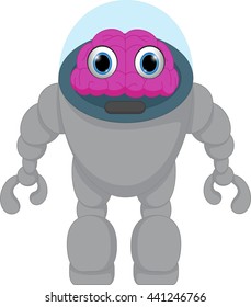 Cartoon illustration of a robot 