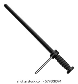 Cartoon illustration of rubber baton vector icon for web
