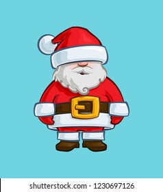 Cartoon Illustration Santa Claus Doll Vector Stock Vector (Royalty Free ...