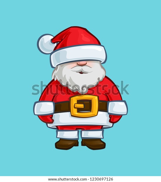 Cartoon Illustration Santa Claus Doll Vector Stock Vector (Royalty Free ...