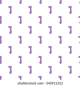 Cartoon illustration of scarf vector pattern for web