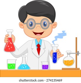 Cartoon Illustration Scientists Stock Vector (Royalty Free) 274135469 ...