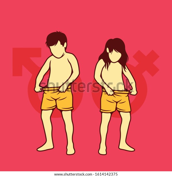 Vektor Stok Cartoon Illustration Sex Education Flat Line Tanpa Royalti 1614142375 Shutterstock 