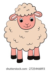 Una ilustración de dibujos animados de una oveja