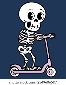 a cartoon illustration of a skeleton