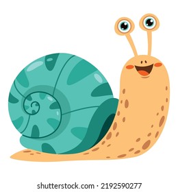 Cartoon Illustration Of A Snail