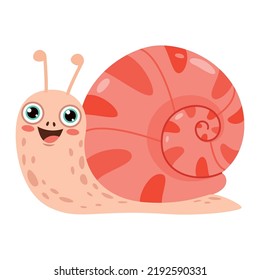 Cartoon Illustration Of A Snail