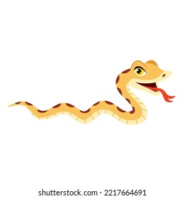 Cartoon Illustration Of A Snake